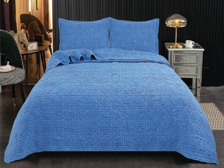 Blue Perennial coverlet set from Classic Quilts - Bedlam