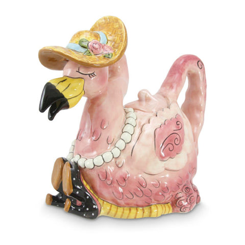 Flamingo with Hat collectable teapot