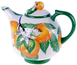 Orange collectable teapot