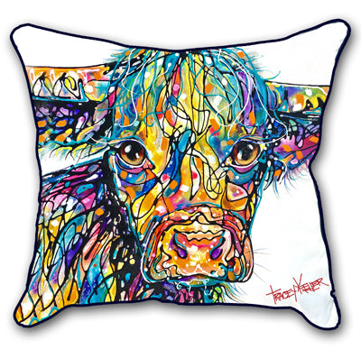 Heighland Coo cushion cover by Tracey Keller - Bedlam