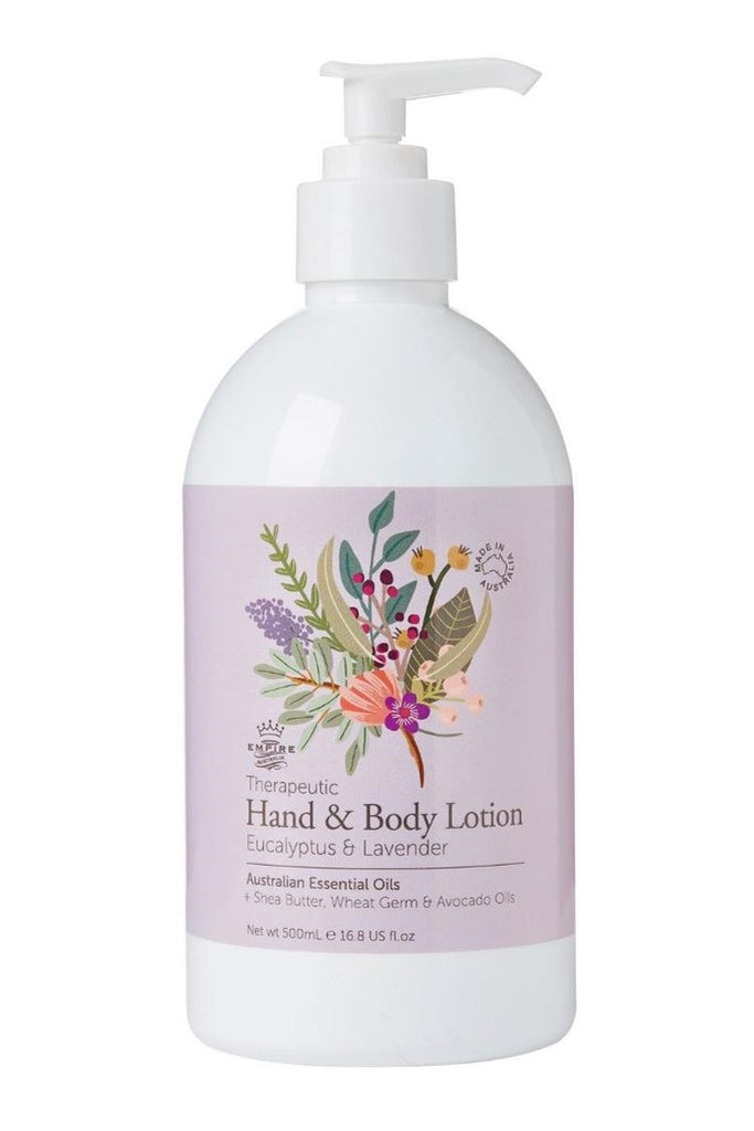 Eucalyptus and lavender hand and body lotion from Empire Australia