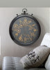 French chronograph round exposed gear movement wall clock from Chilli Temptations lifestyle