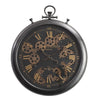 French chronograph round exposed gear movement wall clock from Chilli Temptations