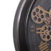 French chronograph round exposed gear movement wall clock from Chilli Temptations side