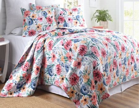 Blossom coverlet set from Classic Quilts - Bedlam