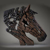 Horse Bust Edge Sculpture by Matt Buckley