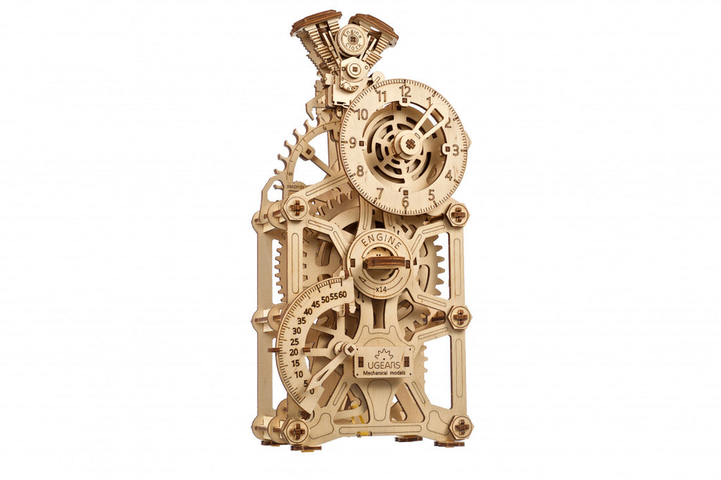 Engine Clock model kit from Ugears - Bedlam
