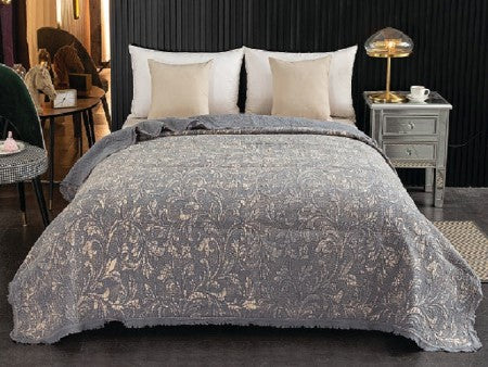 Gun Metal coverlet set