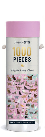 Fancy Felines 1000 piece jigsaw/wall puzzle