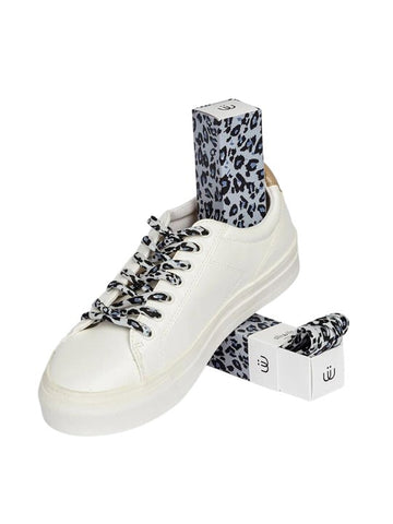 Snow Leopard designer shoe laces