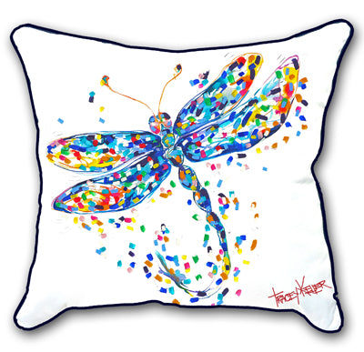 Dragonfly cushion cover by Tracey Keller - Bedlam