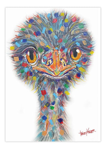 Emu Stare canvas print