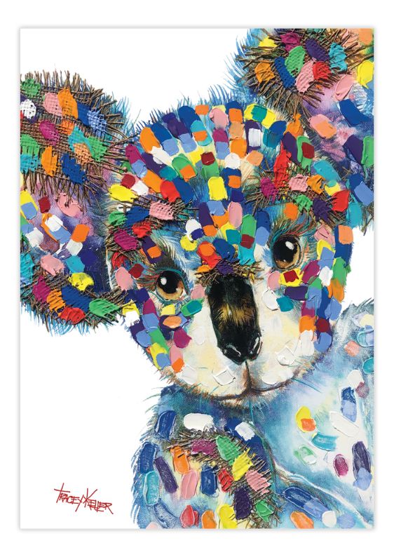 Kurious Koala canvas print by Tracey Keller - Bedlam