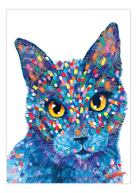 Luna Cat canvas print by Tracey Keller - Bedlam