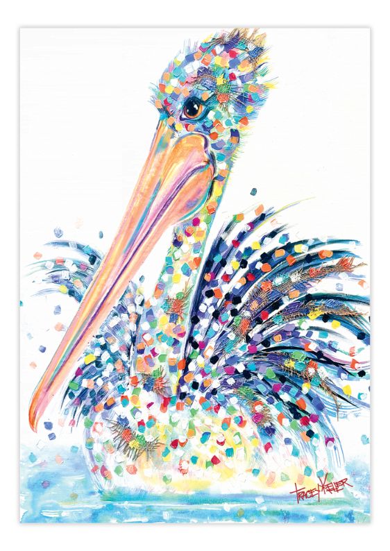 Plumes of Beauty canvas print by Tracey Keller - Bedlam