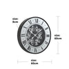 French Mirrored Wall Clock 60cm
