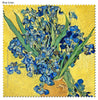 Blue Irises microfibre cloth