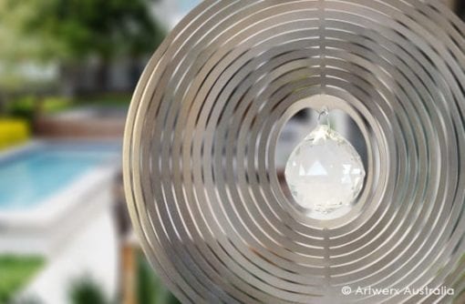 Crystal Circle wind spinner from Artwerx - Bedlam