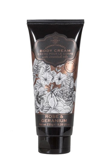 Rose and geranium body cream from Empire Australia