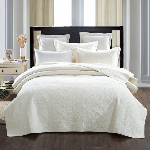 Elegant Ivory coverlet set