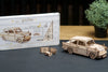 Flying Ford Anglia model kit packaging from Ugears - Bedlam