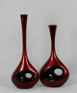 Stella vases in line neon red from Something Swish