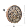Ragnar Gold Gear Clock dimensions