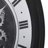 French mirrored round exposed gear wall clock from Chilli Temptations right