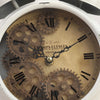 Newton white bell exposed gear movement bedside clock from Chilli Temptations gears
