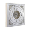 Persian mirrored square exposed gear movement wall clock from Chilli Temptations