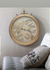 French gold chronograph round exposed gear movement wall clock from Chilli Temptations lifestyle