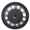 Venetian classic gold and silver round exposed gear movement wall clock from Chilli Temptations back