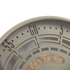 Spin Time modern round exposed gear movement wall clock in grey from Chilli Temptations top