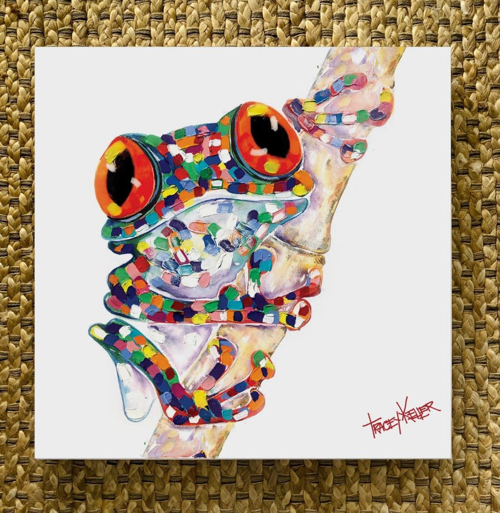 Tree Frog canvas print by Tracey Keller - Bedlam