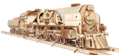V-Express Steam Train with Tender model kit